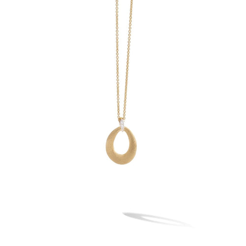 Marco Bicego Jewelry - Lucia 18K Yellow Gold & Diamond Loop Pendant Necklace | Manfredi Jewels