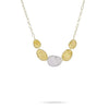 Marco Bicego Jewelry - Lunaria 18K Yellow Gold Diamond Graduated Half Collar Necklace | Manfredi Jewels