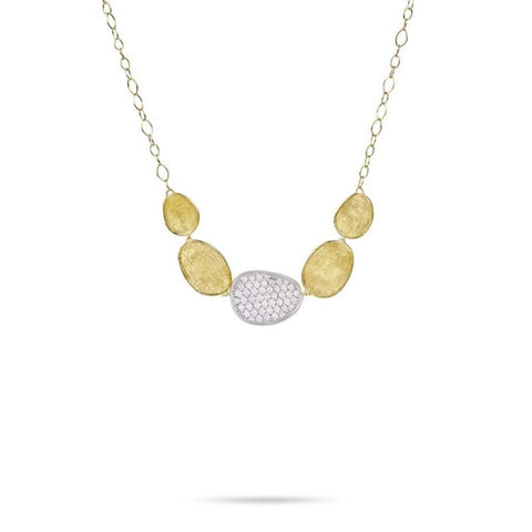 Lunaria 18K Yellow Gold Diamond Graduated Half Collar Necklace