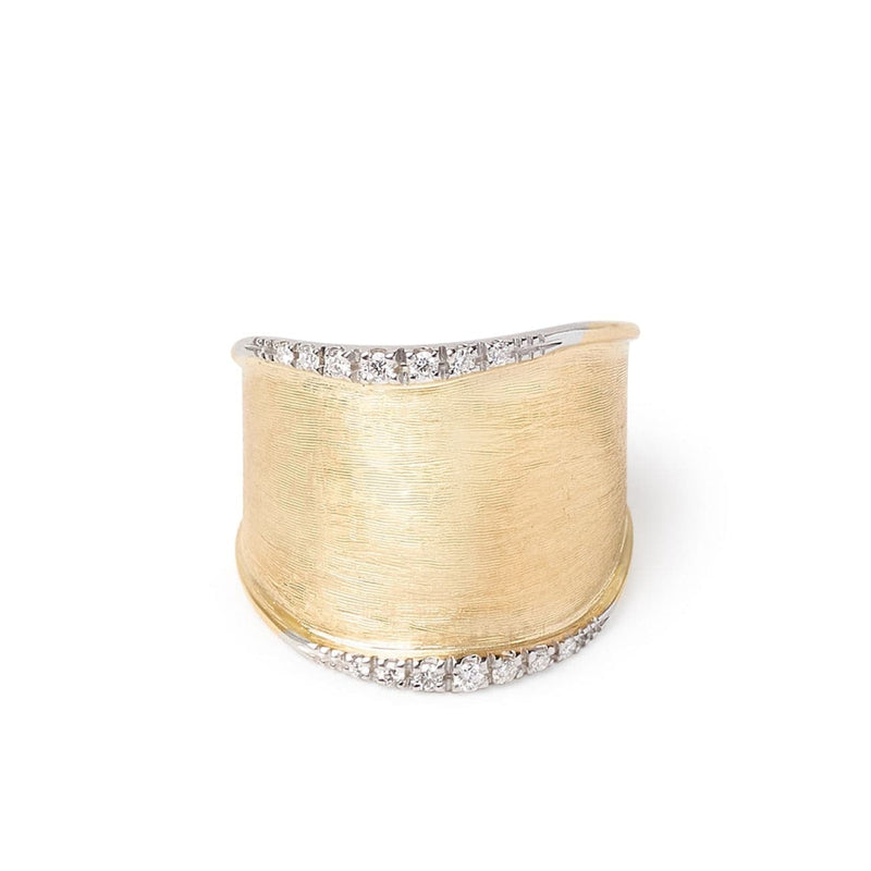 Marco Bicego Jewelry - Lunaria 18K Yellow Gold & Diamond Medium Ring | Manfredi Jewels