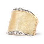 Marco Bicego Jewelry - Lunaria 18K Yellow Gold & Diamond Medium Ring | Manfredi Jewels