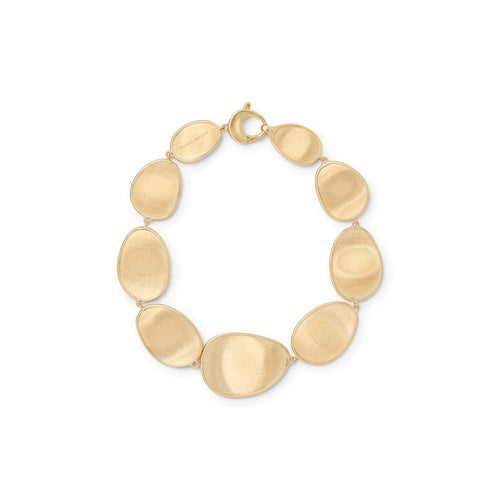 Marco Bicego Jewelry - Lunaria 18K Yellow Gold Graduated Medium Bracelet | Manfredi Jewels