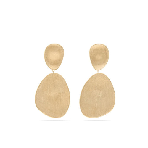 Marco Bicego Jewelry - Lunaria 18K Yellow Gold Large Double Drop Earrings | Manfredi Jewels