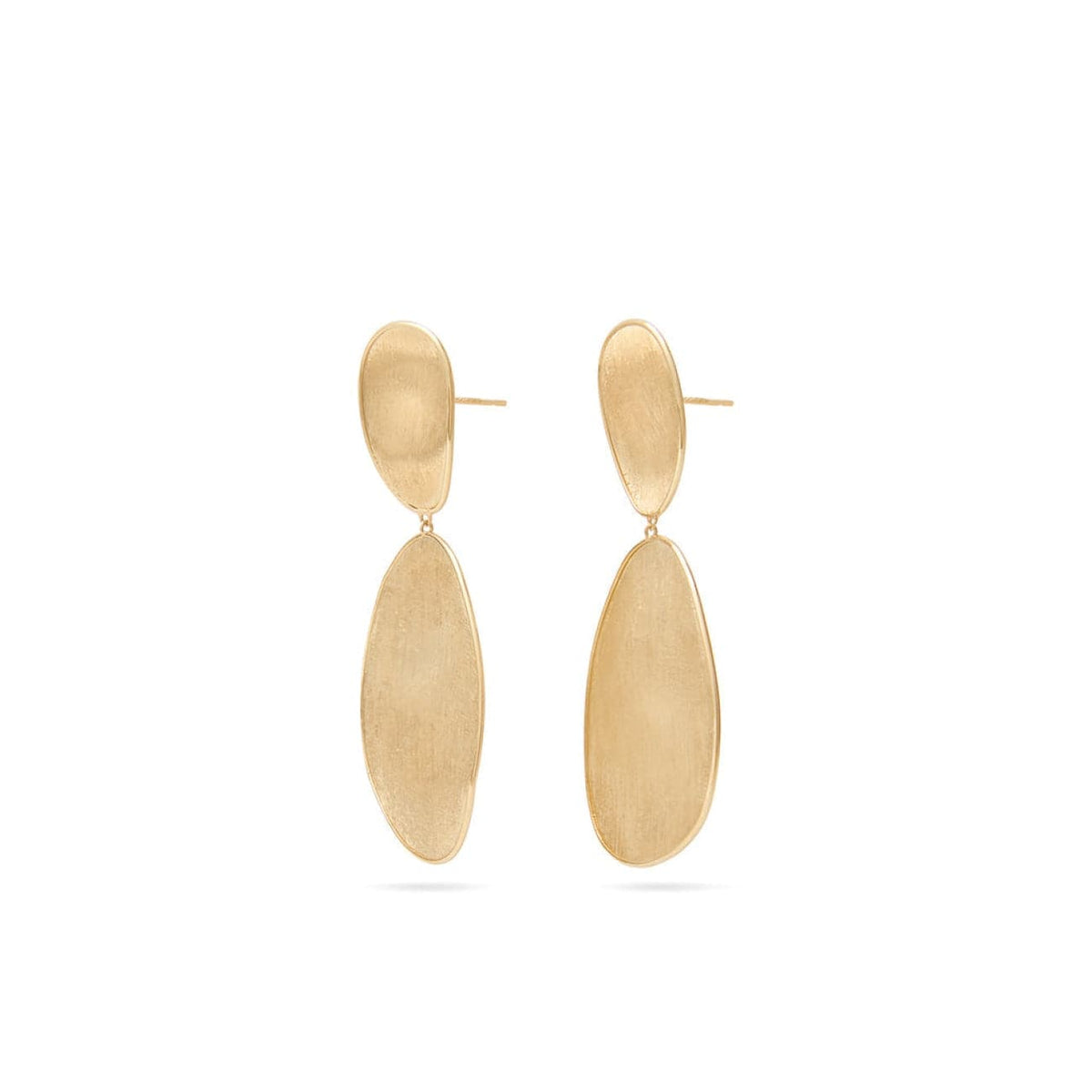 Marco Bicego Jewelry - Lunaria 18K Yellow Gold Large Double Drop Earrings | Manfredi Jewels