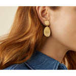 Marco Bicego Jewelry - Lunaria 18K Yellow Gold Small Double Drop Earrings | Manfredi Jewels