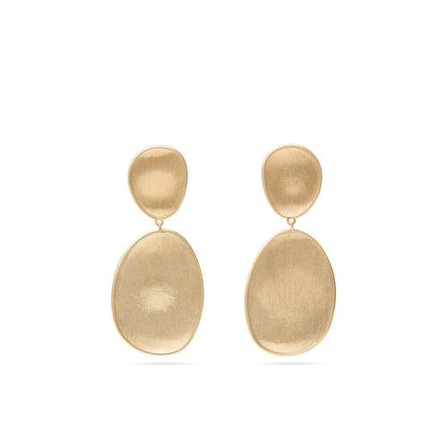 Marco Bicego Jewelry - Lunaria 18K Yellow Gold Small Double Drop Earrings | Manfredi Jewels