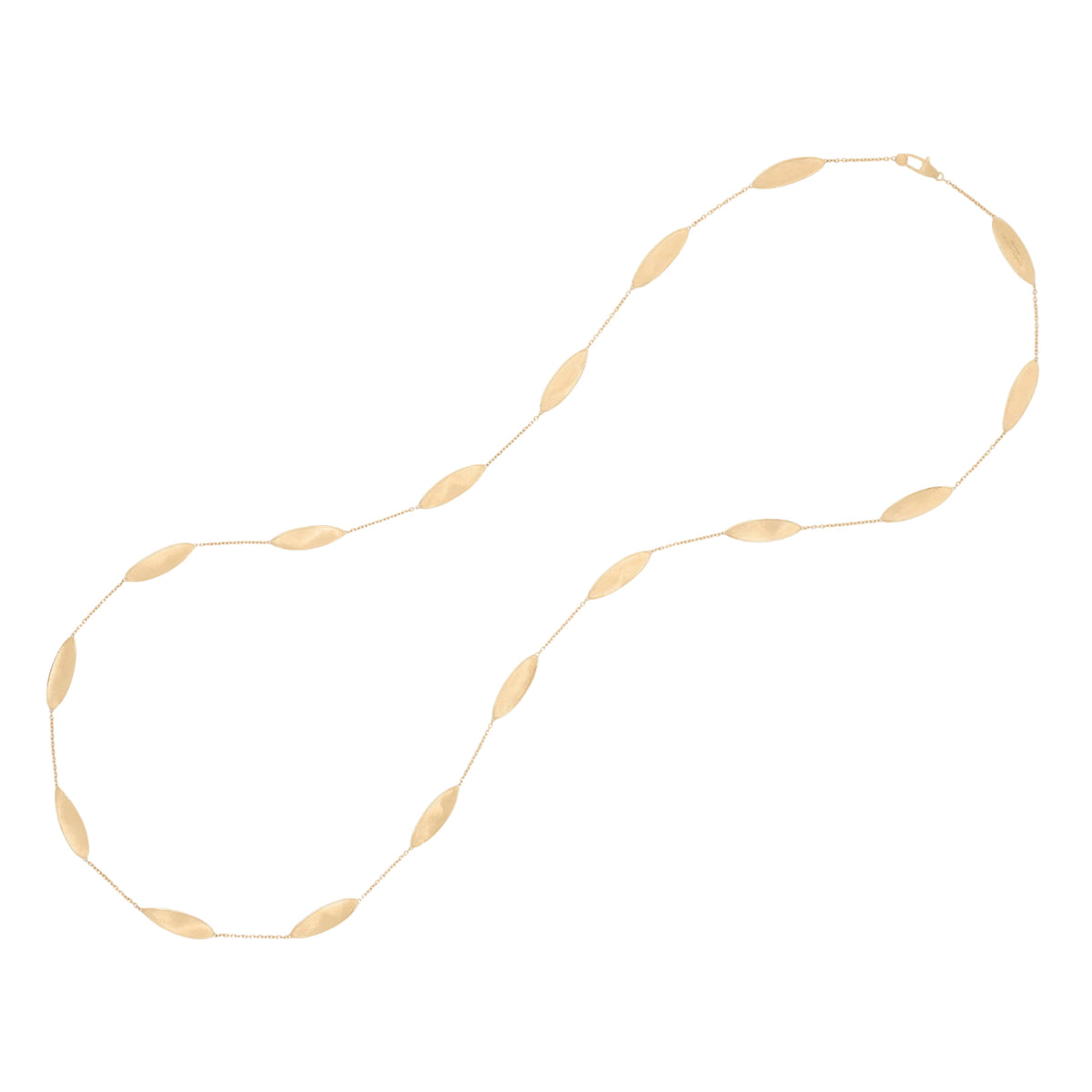 Marco Bicego Jewelry - Lunaria 18K Yellow Gold Station Long Necklace | Manfredi Jewels