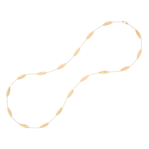 Marco Bicego Jewelry - Lunaria 18K Yellow Gold Station Long Necklace | Manfredi Jewels
