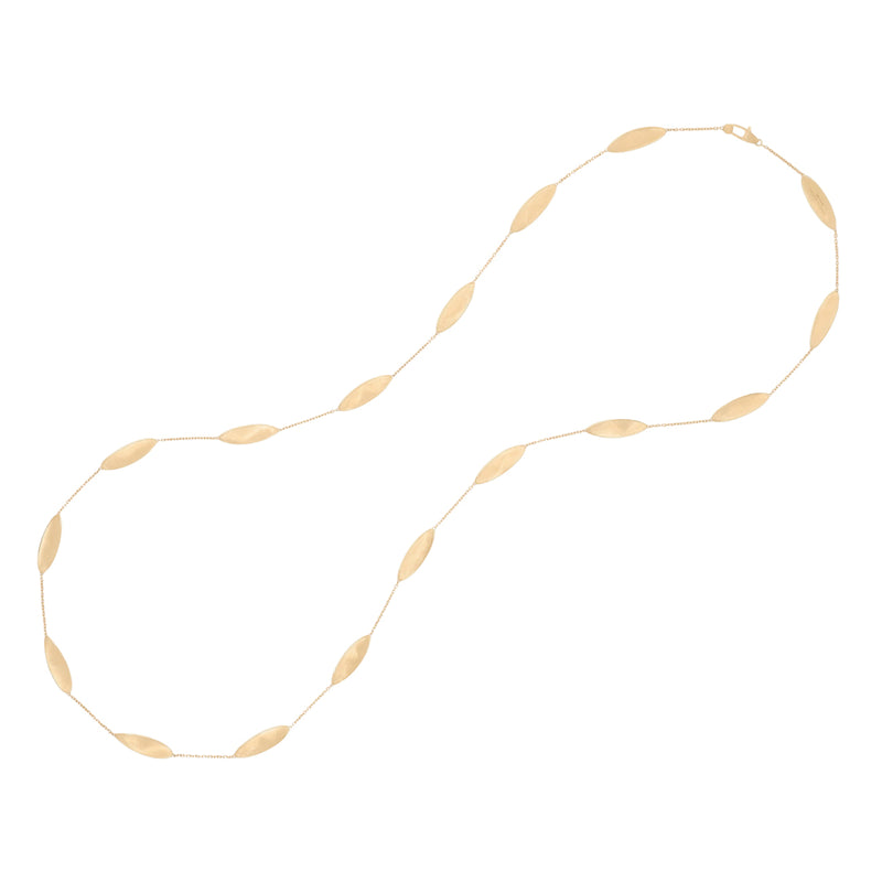 Marco Bicego Jewelry - Lunaria 18K Yellow Gold Station Long Necklace | Manfredi Jewels