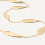 Marco Bicego Jewelry - Lunaria 18K Yellow Gold Station Long Necklace | Manfredi Jewels