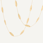 Marco Bicego Jewelry - Lunaria 18K Yellow Gold Station Long Necklace | Manfredi Jewels
