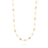 Marco Bicego Jewelry - Lunaria 18K Yellow Gold White Mother of Pearl Long Necklace | Manfredi Jewels