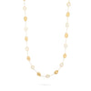 Marco Bicego Jewelry - Lunaria 18K Yellow Gold White Mother of Pearl Long Necklace | Manfredi Jewels