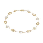 Marco Bicego Jewelry - Lunaria 18K Yellow Gold White Mother of Pearl Short Necklace | Manfredi Jewels