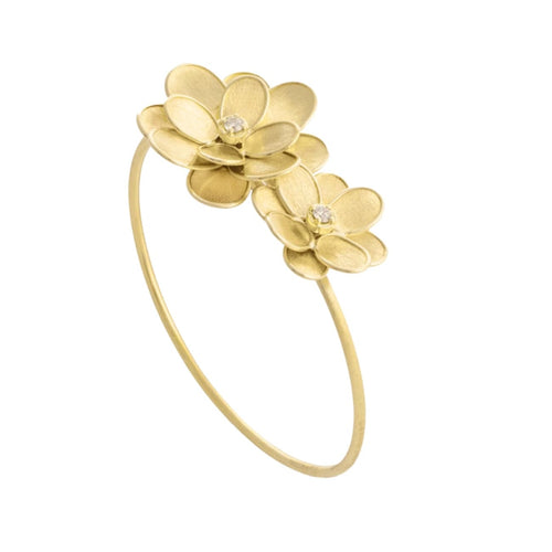 Marco Bicego Jewelry - Lunaria Petali 18K Yellow Gold Bangle Bracelet | Manfredi Jewels