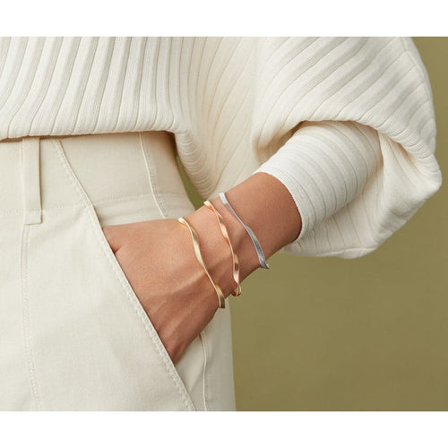 Marco Bicego Jewelry - Marrakech 18K White Gold Bangle Bracelet | Manfredi Jewels