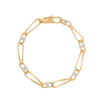 Marco Bicego Jewelry - Marrakech 18K Yellow Gold Twisted Coil Diamond Link Bracelet | Manfredi Jewels
