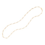 Marco Bicego Jewelry - Marrakech 18K Yellow Gold Twisted Coil Long Link Diamond Necklace | Manfredi Jewels