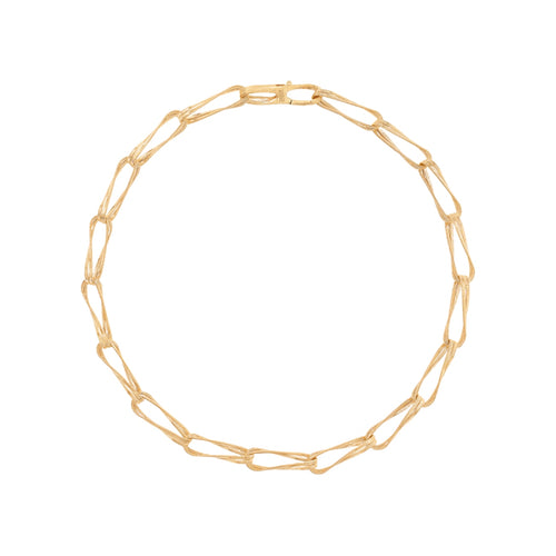 Marco Bicego Jewelry - Marrakech 18K Yellow Gold Twisted Double Coil Link Necklace | Manfredi Jewels