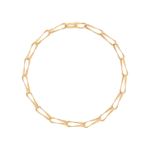 Marrakech 18K Yellow Gold Twisted Double Coil Link Necklace