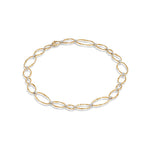 Marco Bicego Jewelry - Marrakech Onde 18K Yellow Gold & Diamond Flat Link Collar Necklace | Manfredi Jewels