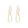 Marco Bicego Jewelry - Marrakech Onde 18K Yellow Gold Double Drop Hoop Diamond Earrings | Manfredi Jewels