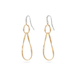 Marco Bicego Jewelry - Marrakech Onde 18K Yellow Gold Double Drop Hoop Diamond Earrings | Manfredi Jewels