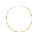 Marco Bicego Jewelry - Masai 18K Yellow Gold 2 Strand Diamond Station Collar Necklace | Manfredi Jewels