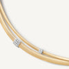 Marco Bicego Jewelry - Masai 18K Yellow Gold 2 Strand Diamond Station Collar Necklace | Manfredi Jewels