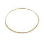 Marco Bicego Jewelry - Masai 18K Yellow Gold 5 Station Diamond Collar Necklace | Manfredi Jewels