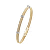 Marco Bicego Jewelry - Masai Single Strand 18K Yellow Gold Diamond Bracelet | Manfredi Jewels