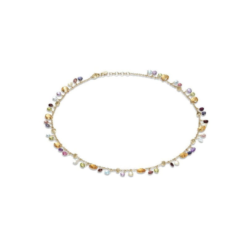 Marco Bicego Jewelry - Paradise 18K Yellow Gold Citrine & Mixed Gemstone Single Strand Necklace | Manfredi Jewels