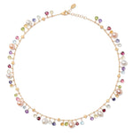 Marco Bicego Jewelry - Paradise 18K Yellow Gold Freshwater Pearl & Mixed Semiprecious Bead Single Strand Necklace | Manfredi Jewels