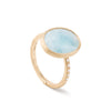 Marco Bicego Jewelry - Siviglia 18K Yellow Gold Aquamarine Diamond Accent Ring | Manfredi Jewels