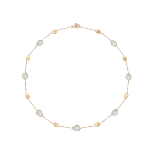 Marco Bicego Jewelry - Siviglia 18K Yellow Gold Aquamarine & Necklace | Manfredi Jewels