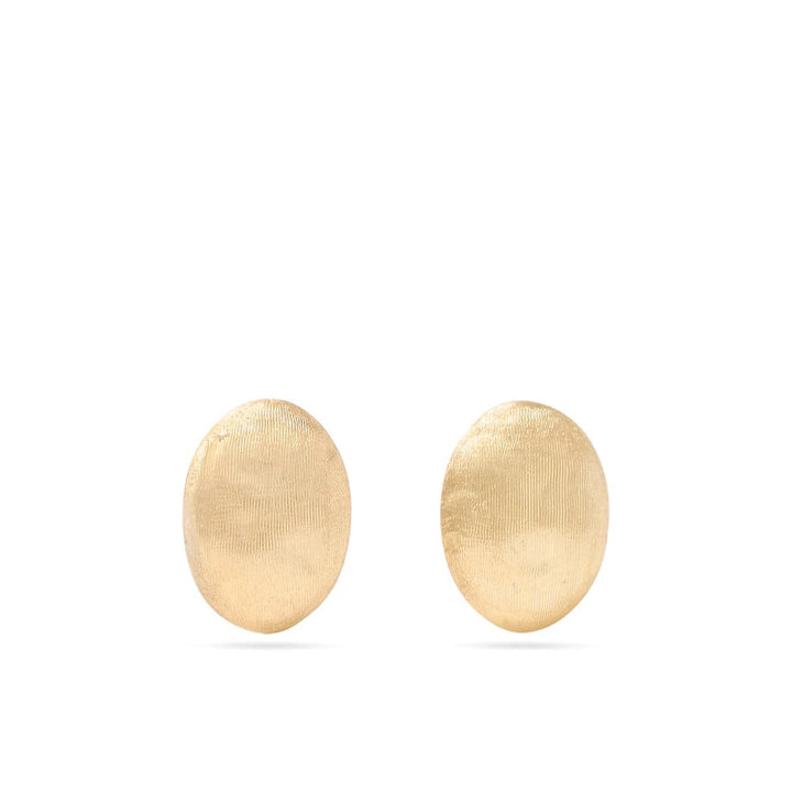 Marco Bicego Jewelry - Siviglia 18K Yellow Gold Oval Stud Earrings | Manfredi Jewels