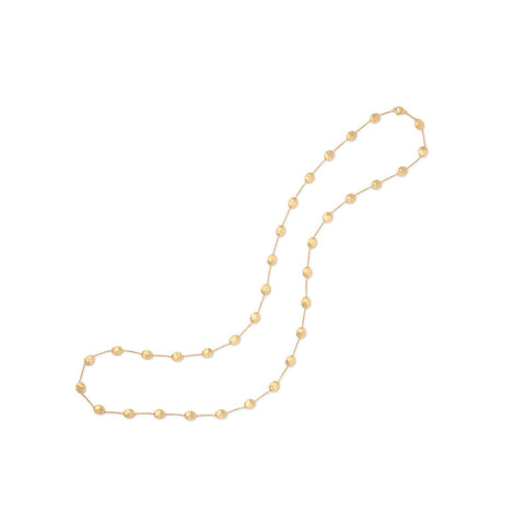 Siviglia 18K Yellow Gold Large Bead Long Necklace