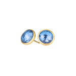 Marco Bicego Jewelry - Topaz Petite Stud 18K Yellow Gold And Blue Earrings | Manfredi Jewels