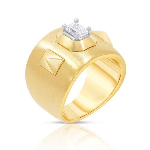 Mariani Jewelry - Augusta 18K Yellow Gold Diamond Ring | Manfredi Jewels