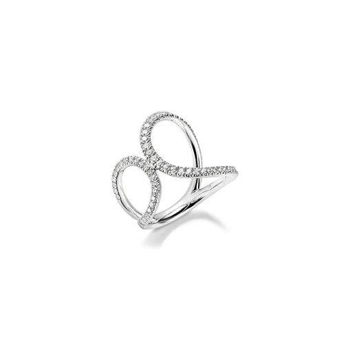 Mattioli Jewelry - Chips 18K White Gold Diamond Ring | Manfredi Jewels