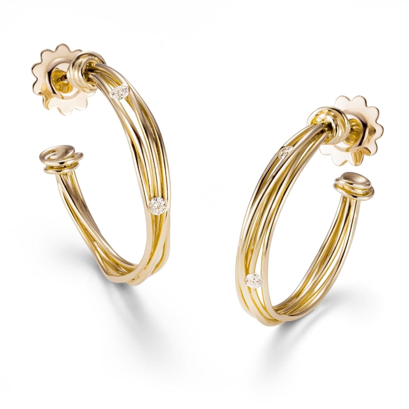 Tension hoop earrings deals