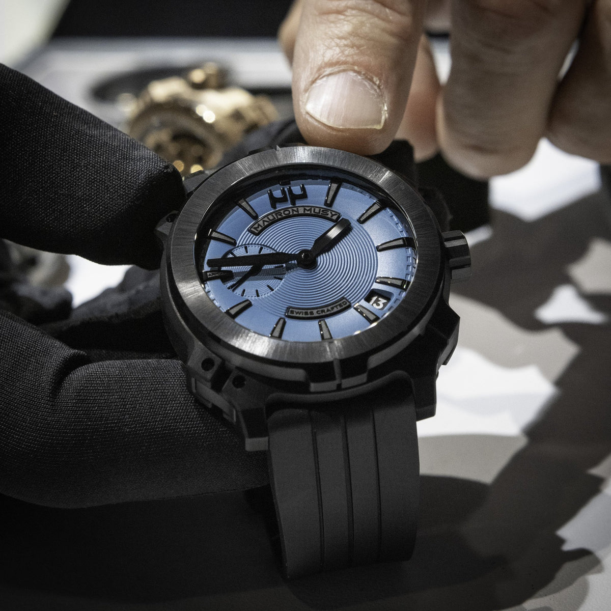 Mauron Musy Watches - ARMURE LIGHT BLUE | Manfredi Jewels