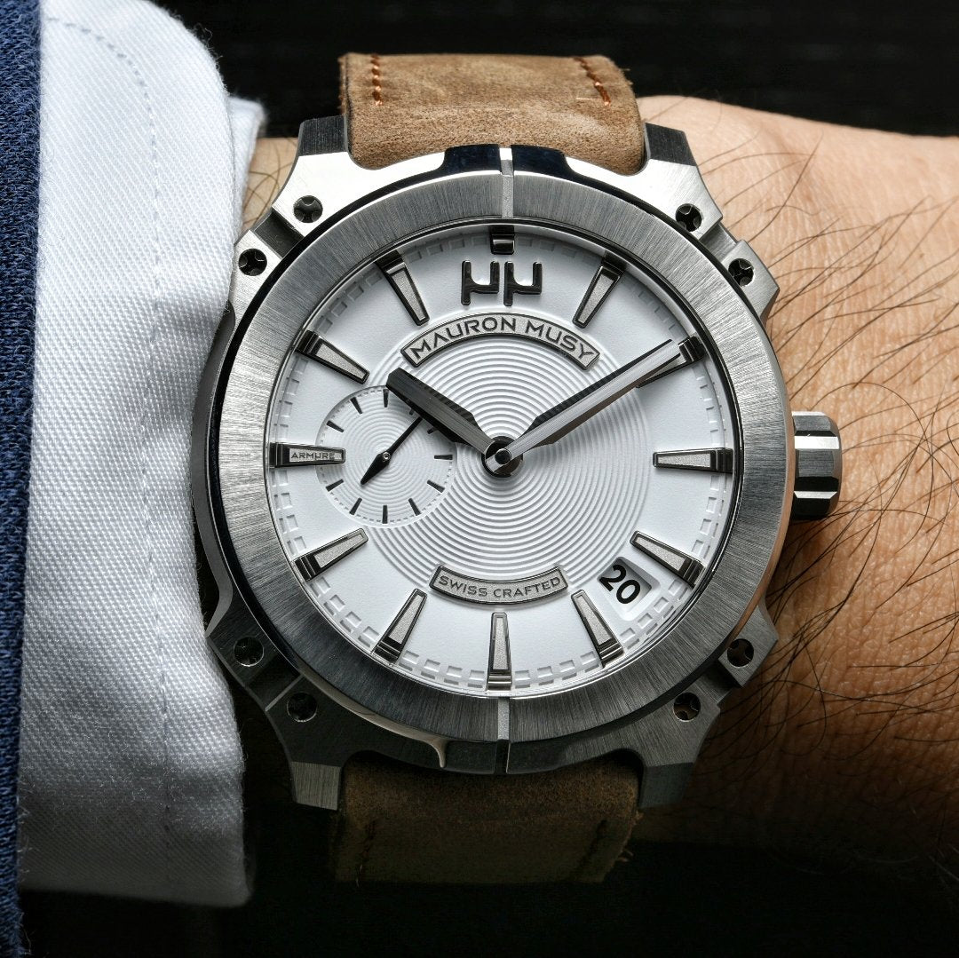 Mauron Musy Watches - ARMURE WHITE | Manfredi Jewels