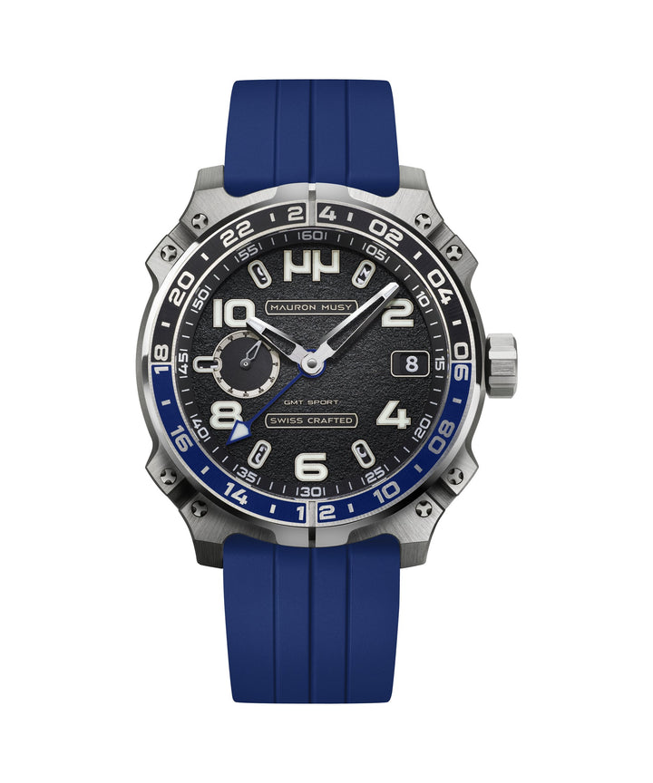 Mauron Musy Watches - GMT SPORT BLACK GRAPHITE | Manfredi Jewels