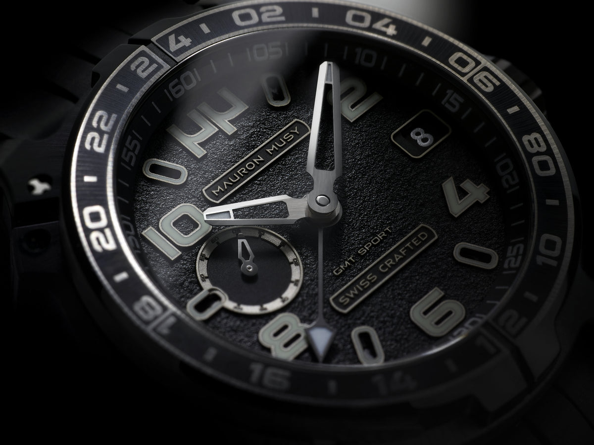 Mauron Musy Watches - GMT SPORT BLACK GRAPHITE | Manfredi Jewels