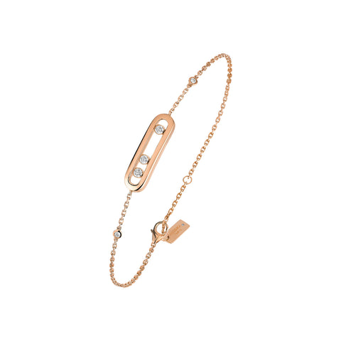 Baby Move 18K Rose Gold Diamond Bracelet