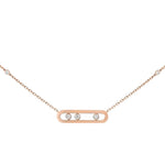 Messika Jewelry - Baby Move 18K Rose Gold Diamond Necklace | Manfredi Jewels