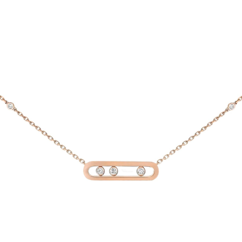 Messika Jewelry - Baby Move 18K Rose Gold Diamond Necklace | Manfredi Jewels