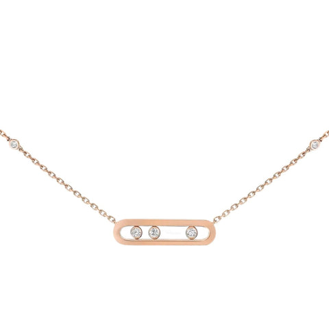 Baby Move 18K Rose Gold Diamond Necklace
