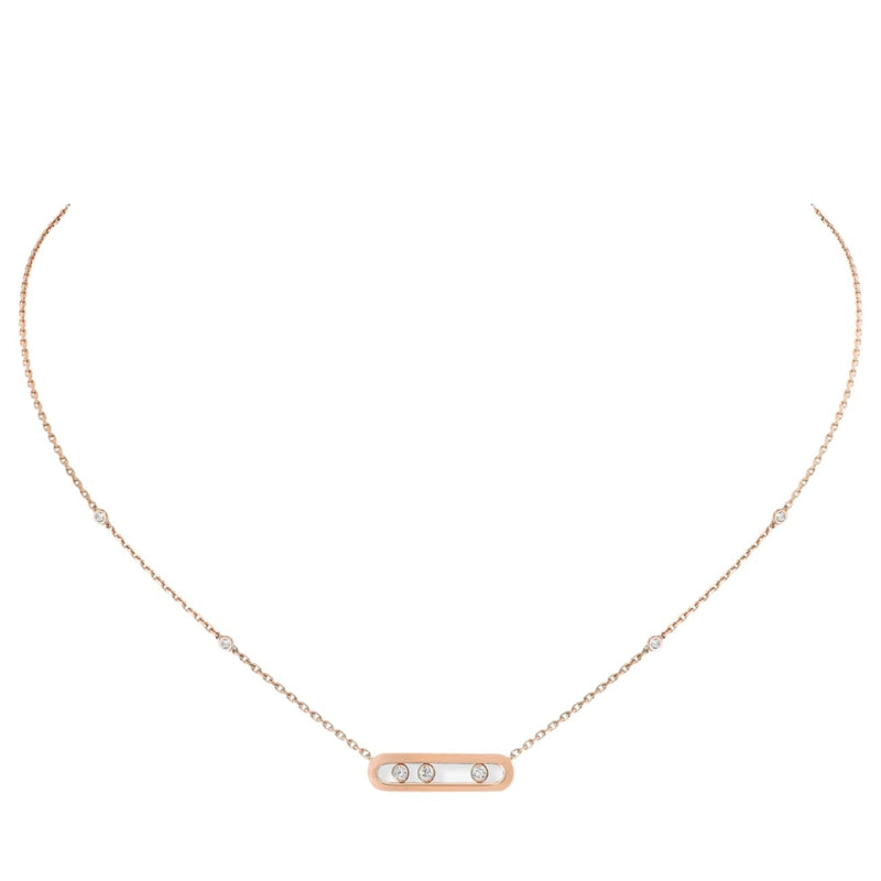 Messika Jewelry - Baby Move 18K Rose Gold Diamond Necklace | Manfredi Jewels